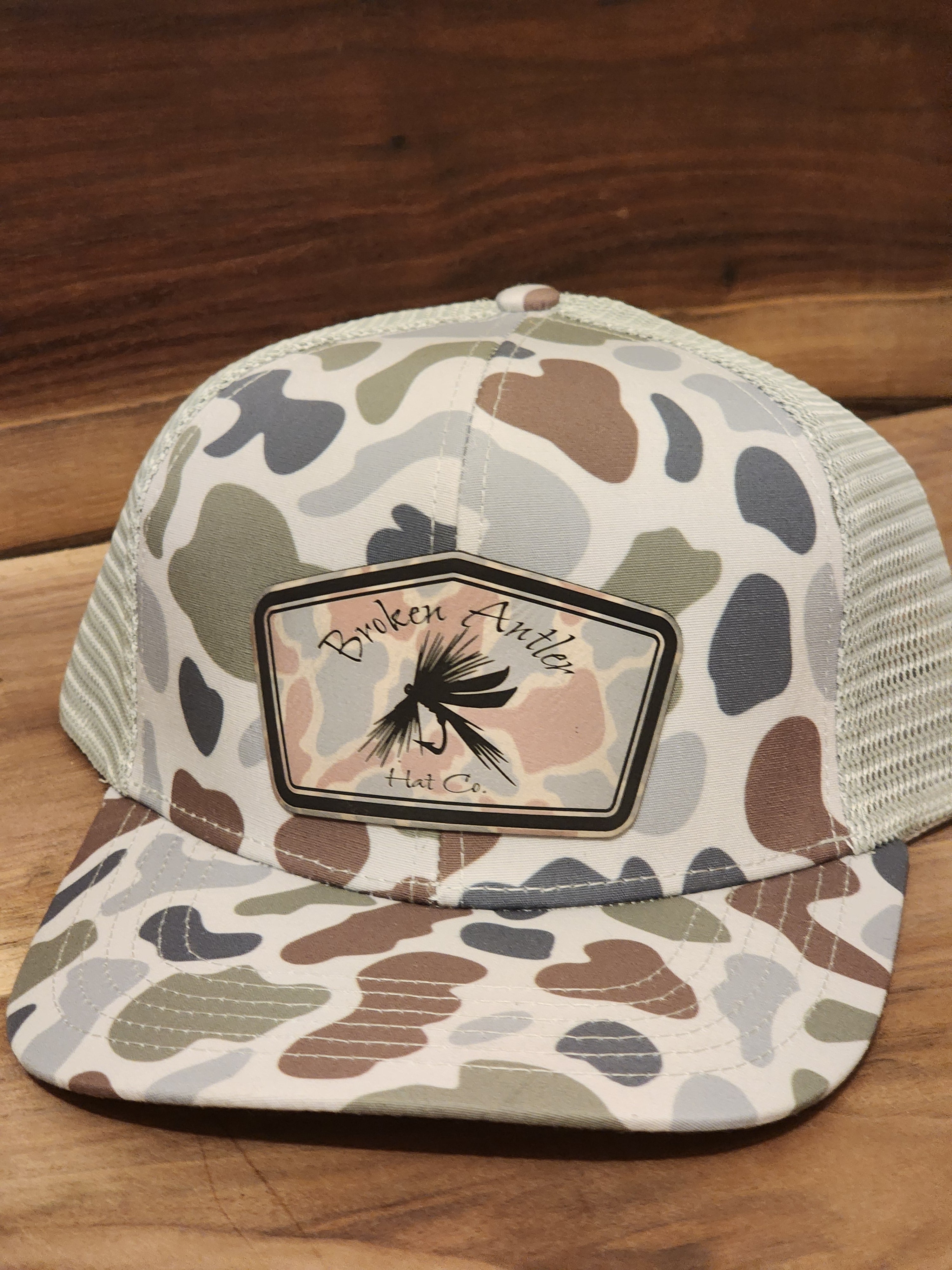 Broken Antler Hat Co. - The Fly RiverRock Camo Patch Hat