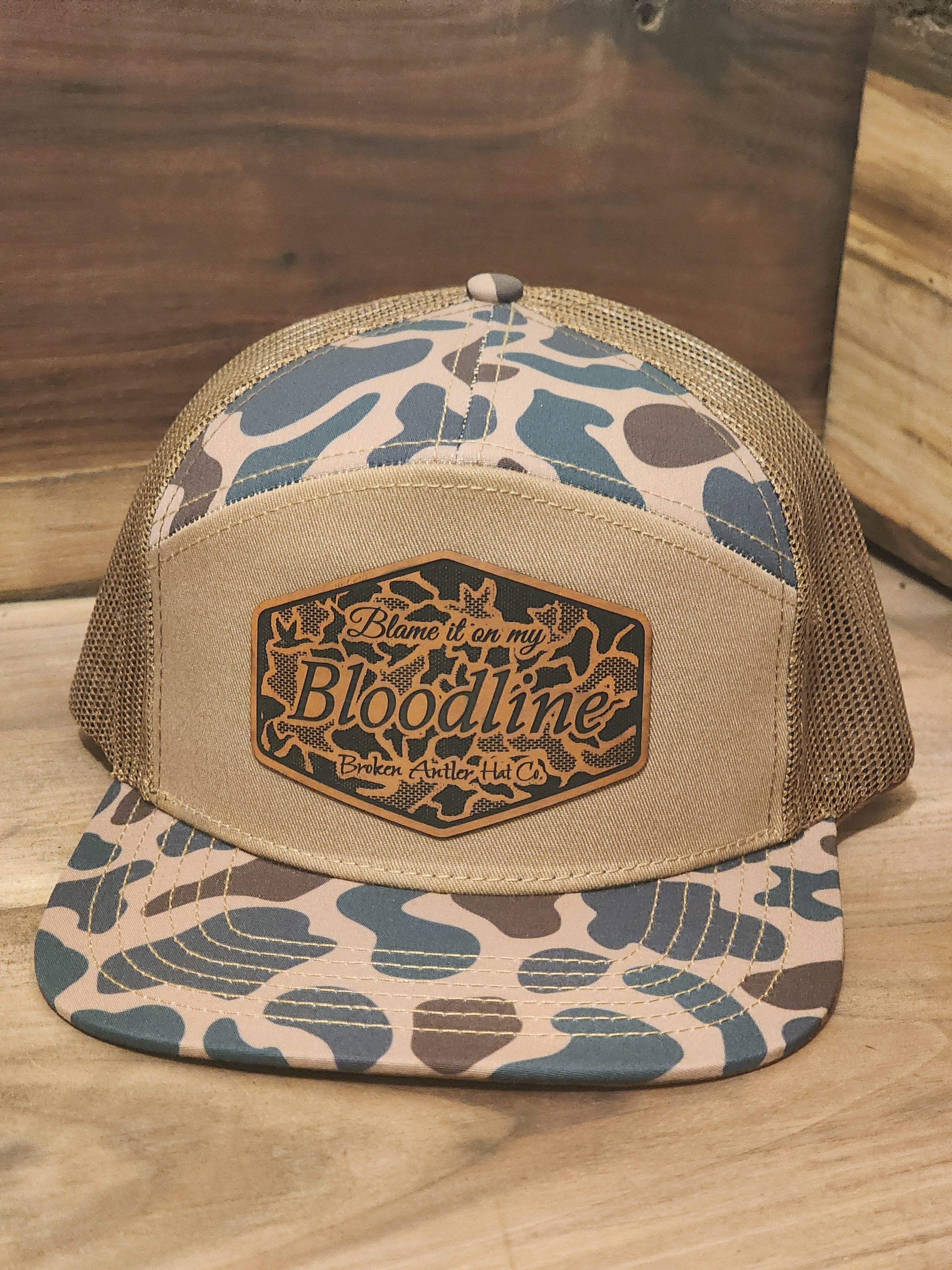 Broken Antler Hat Co- Blame It On My Bloodline Duck Camo Patch
