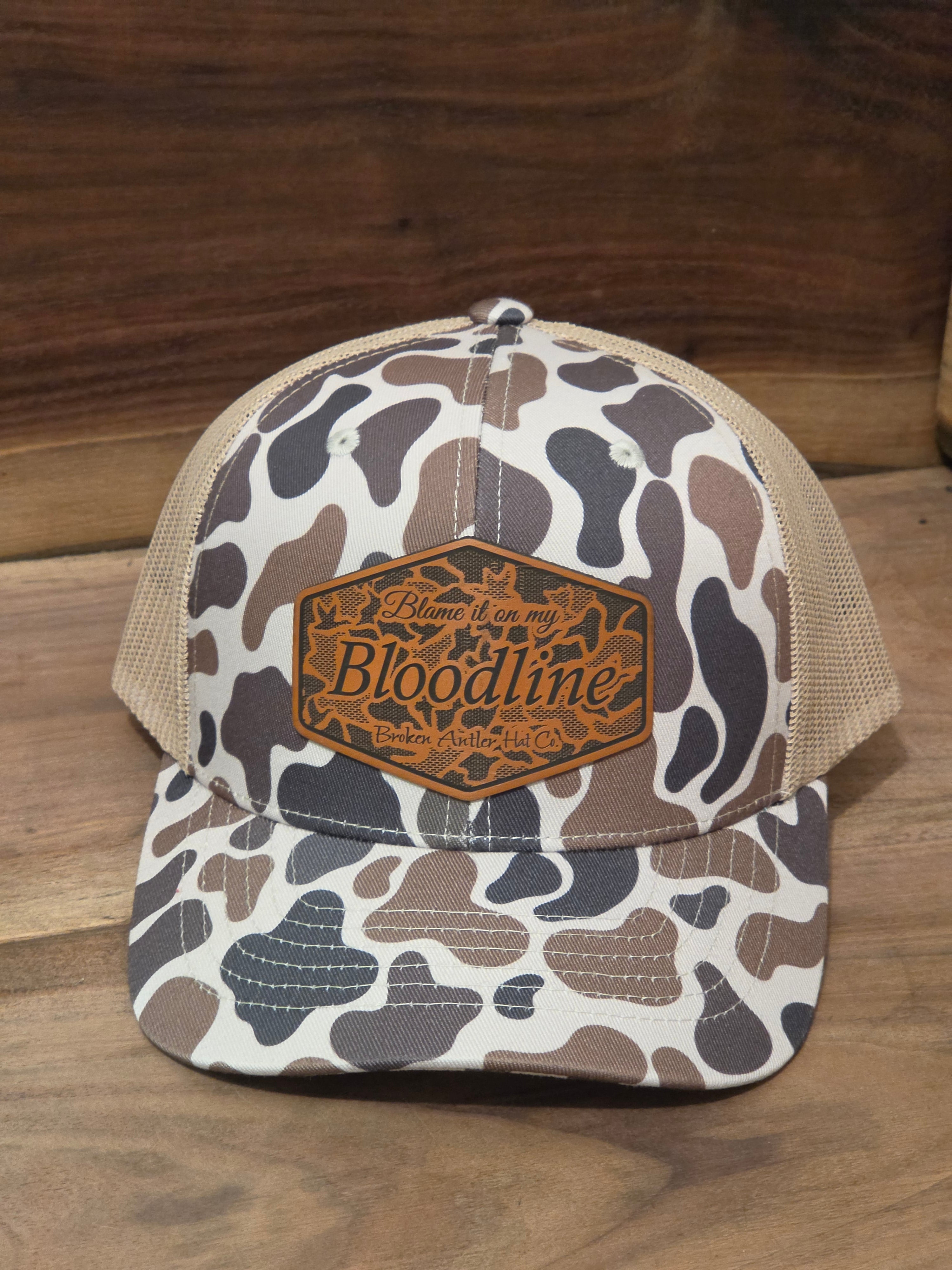 Broken Antler Hat Co- Blame It On My Bloodline Duck Camo Patch