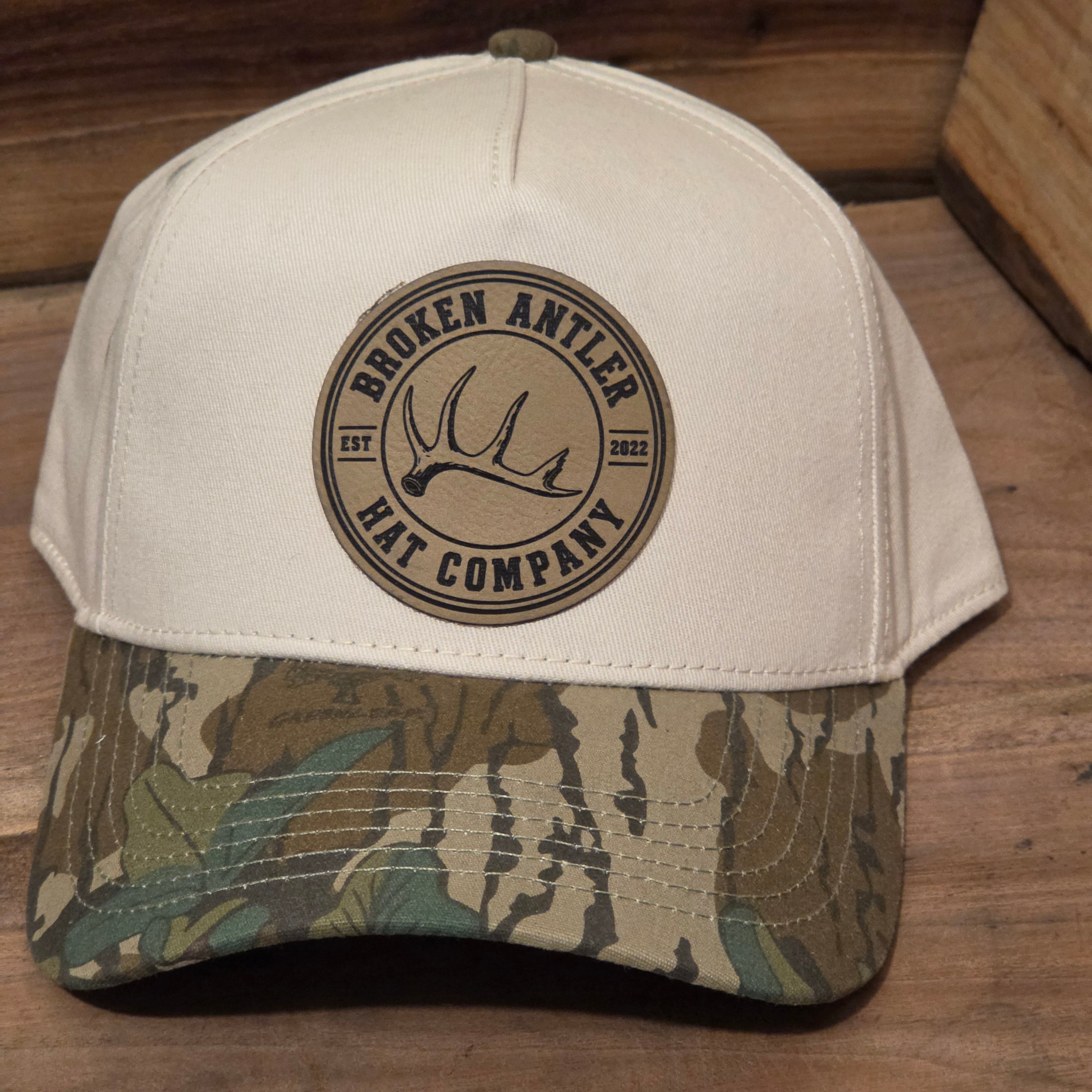 Broken Antler Hat Co- The Broken Antler Hat Mossy Oak Greenleaf/Tan Hybrid