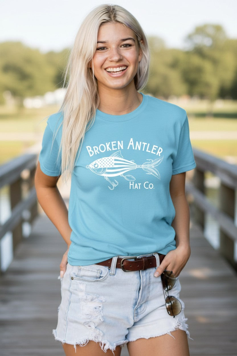 Broken Antler Hat Co.- The USA Lure Shirt Front