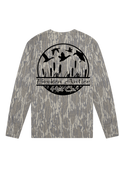 Broken Antler Hat Co.- Cattails Long Sleeve Shirt Mossy Oak Bottomland / Black