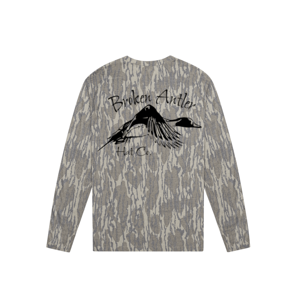 Broken Antler Hat Co.-The Pintail Long Sleeve Shirt Mossy Oak Bottomland / Black