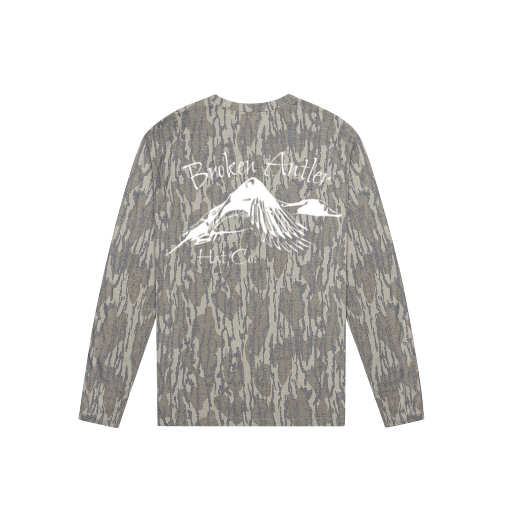 Broken Antler Hat Co.-The Pintail Long Sleeve Shirt Mossy Oak Bottomland / White