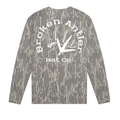 Broken Antler Hat Co.-Antler & Tracks Long Sleeve Shirt Mossy Oak Bottomland