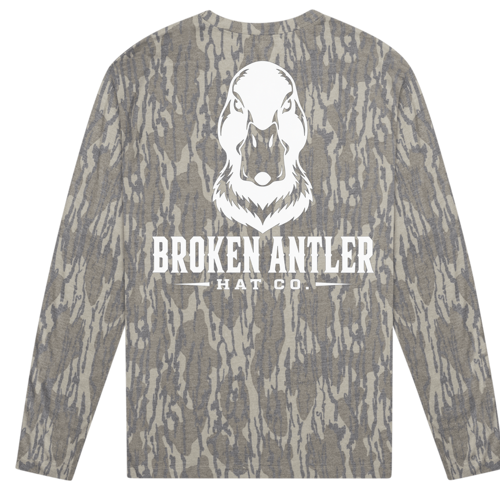 Broken Antler Hat Co.-Mad Duck Long Sleeve Shirt Mossy Oak Bottomland