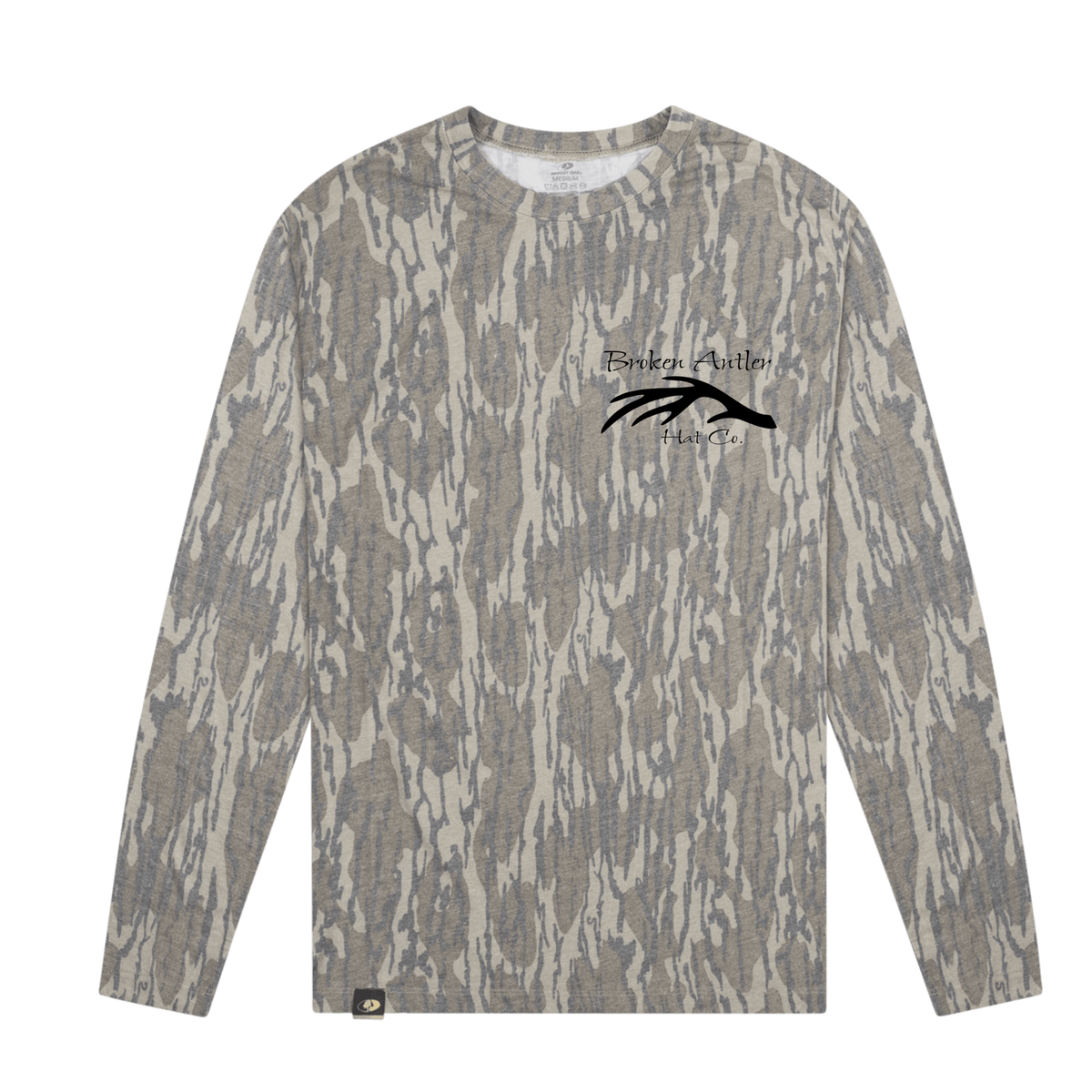 Broken Antler Hat Co.- Broken Antler Long Sleeve Shirt Mossy Oak Bottomland / Black
