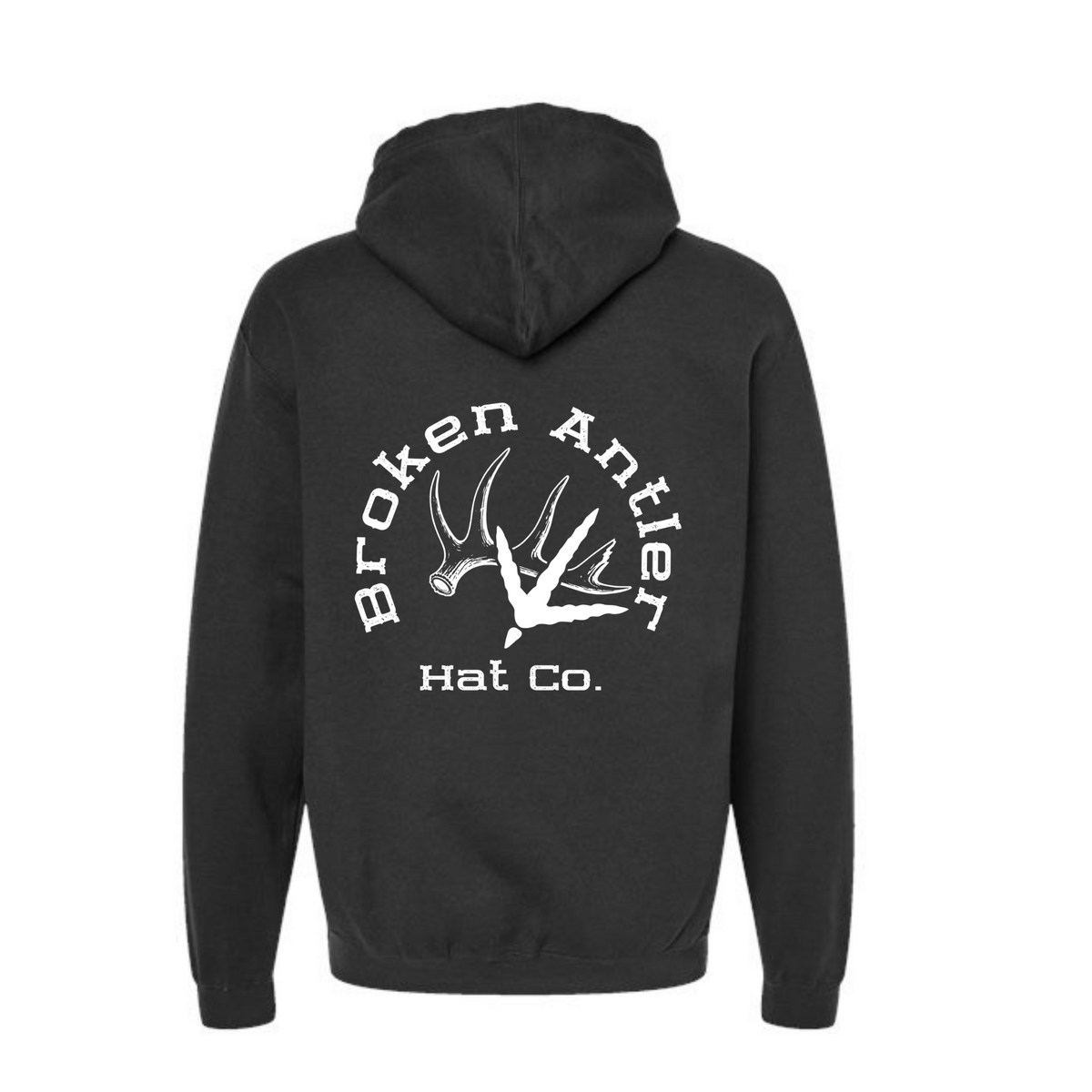 Broken Antler Hat Co.- Antler & Tracks Hooded Sweatshirt