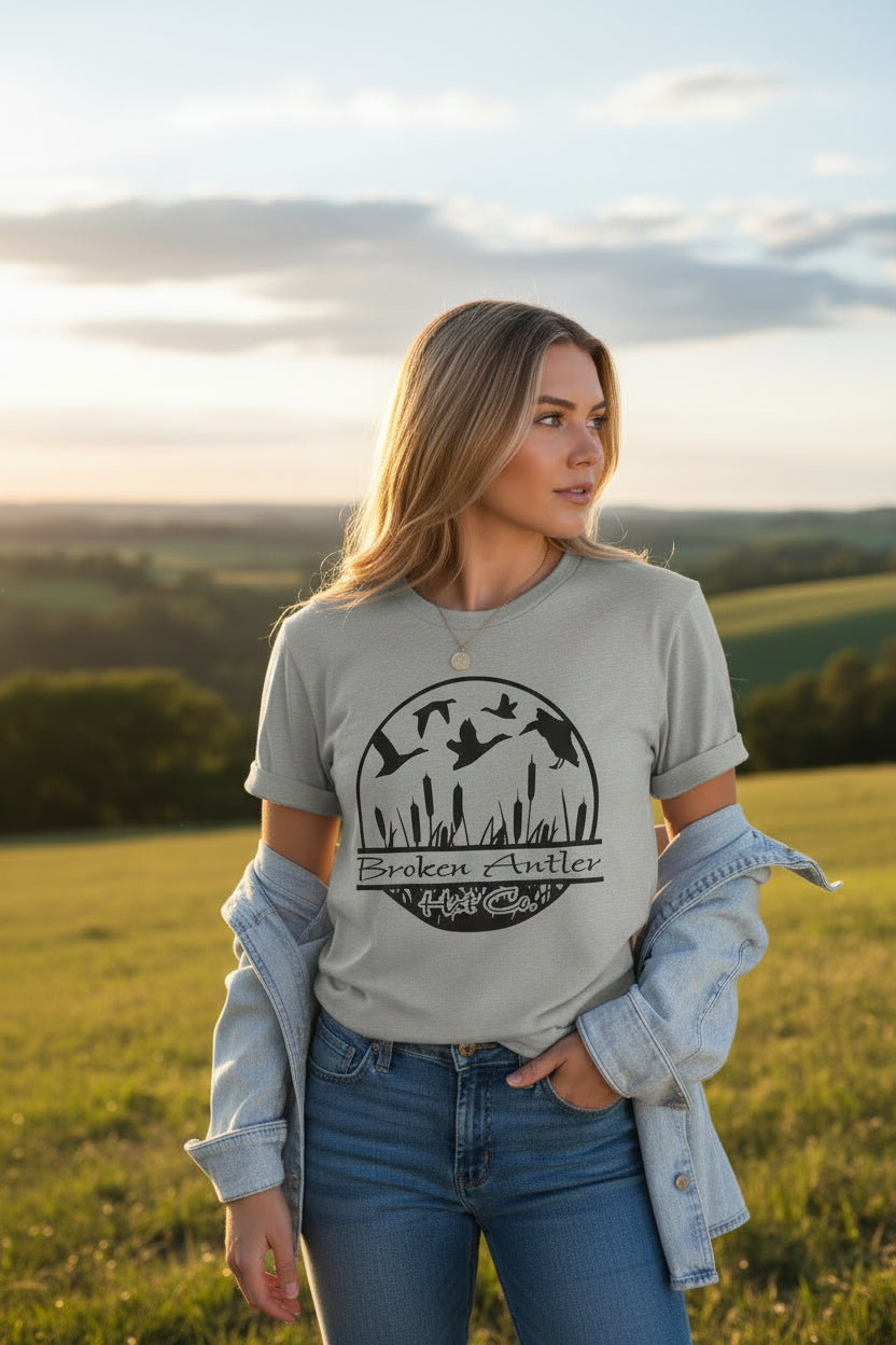 Broken Antler Hat Co.- The Cattails Shirts Front