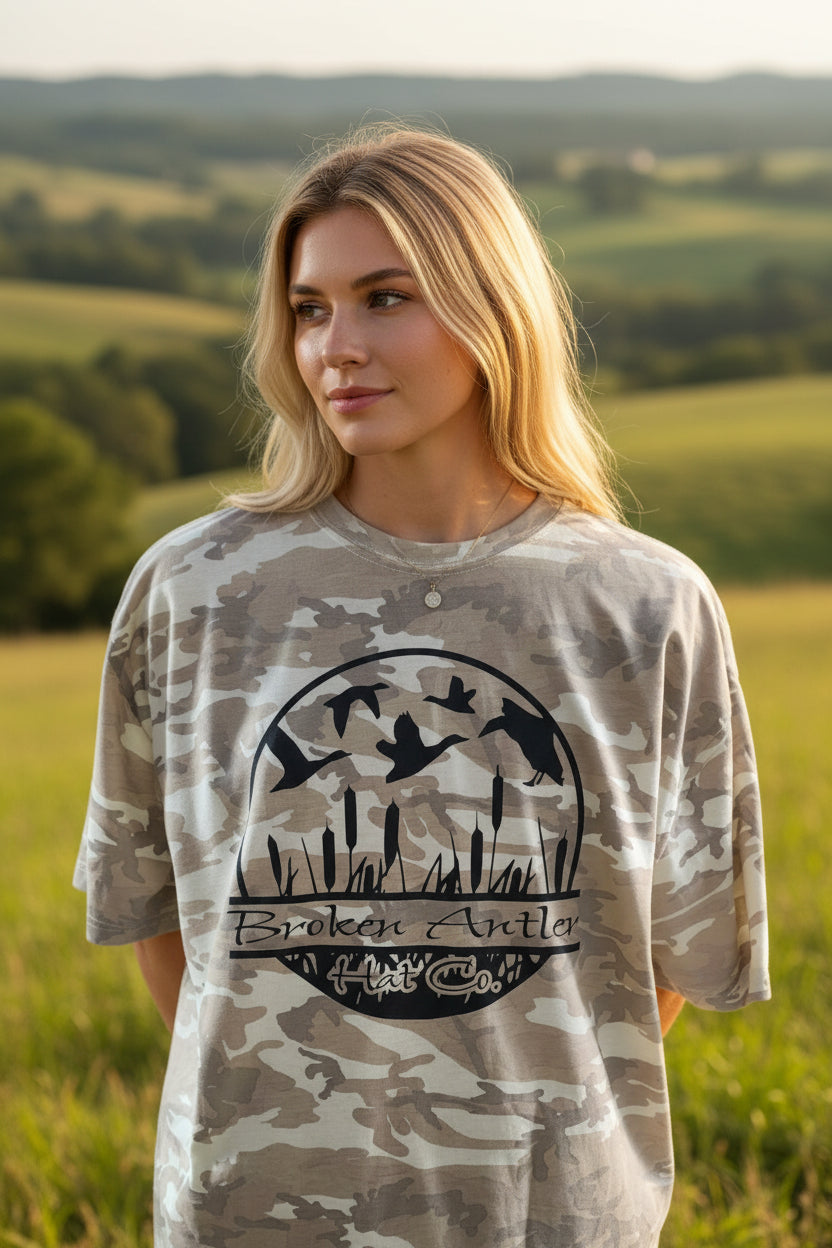 Broken Antler Hat Co.- The Cattails Shirts Front