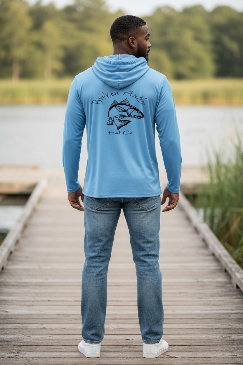 Broken Antler Hat Co.- The Redfish Performance Hooded Fishing Shirt