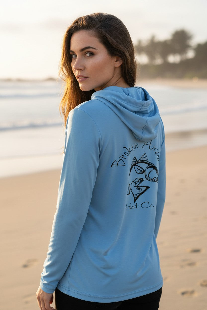 Broken Antler Hat Co.- The Redfish Performance Hooded Fishing Shirt